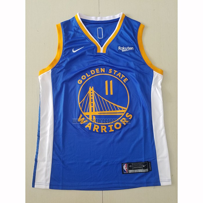 Camiseta Golden State Warriors Klay Thompson NO 11 Icon 2020-21 Azul
